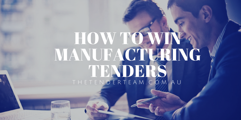 Manufacturing tenders