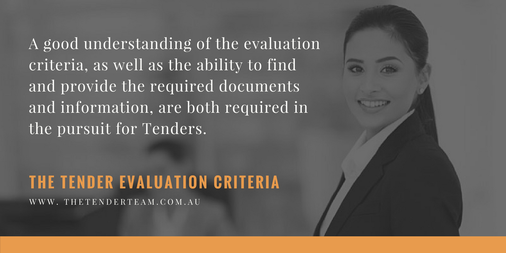 Tender Evaluation Criteria